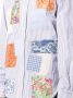 Junya Watanabe MAN Overhemd met patchwork Blauw - Thumbnail 5