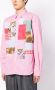 Junya Watanabe MAN Overhemd met patchwork Roze - Thumbnail 3