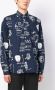 Junya Watanabe MAN Overhemd met print Blauw - Thumbnail 3