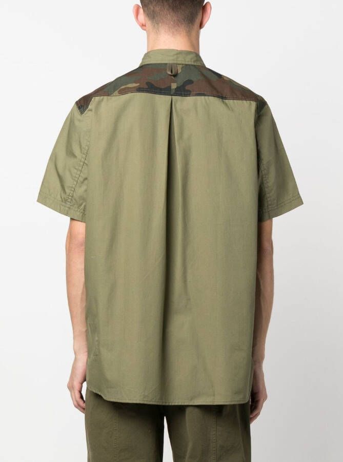 Junya Watanabe MAN Overhemd met print Groen