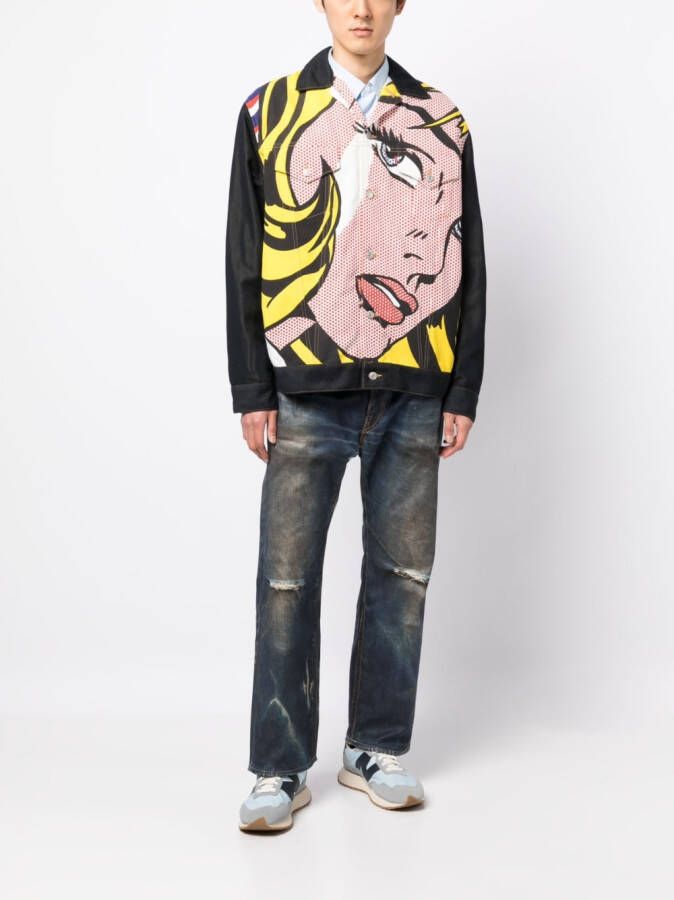 Junya Watanabe MAN Button-up jack Blauw