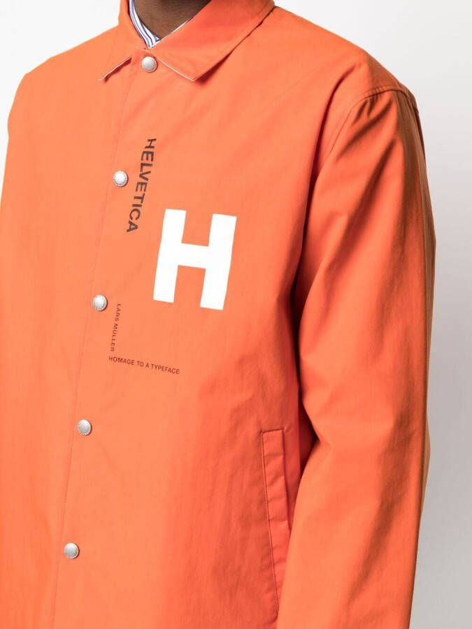 Junya Watanabe MAN Shirtjack met logo Oranje