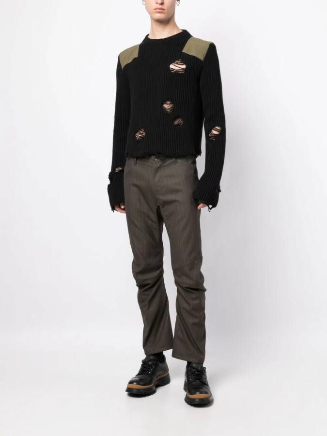Junya Watanabe MAN Gestreepte broek Bruin