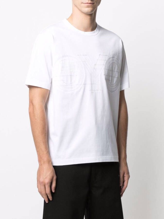 Junya Watanabe MAN T-shirt met borduurwerk Wit