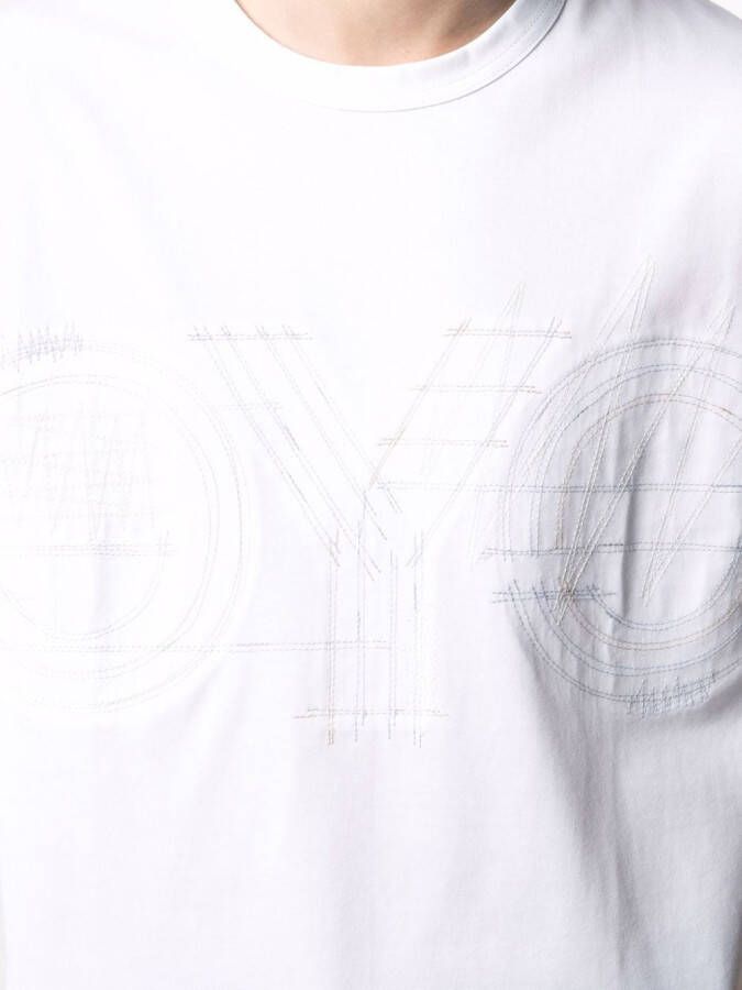 Junya Watanabe MAN T-shirt met borduurwerk Wit