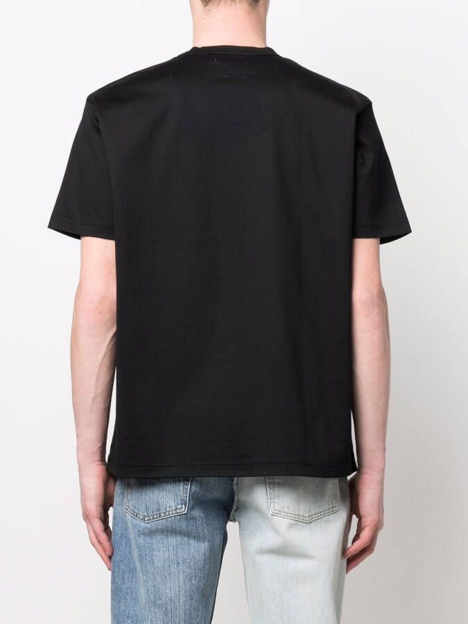 Junya Watanabe MAN T-shirt met doodskopprint Zwart