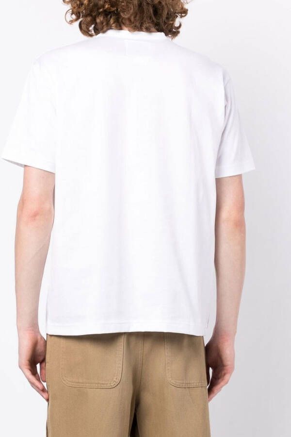 Junya Watanabe MAN T-shirt met grafische print Wit