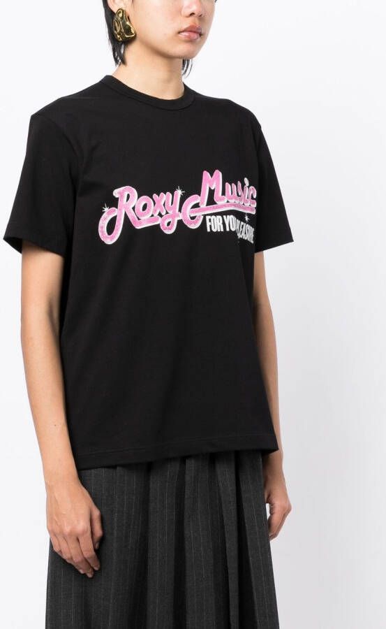 Junya Watanabe T-shirt met tekst Zwart