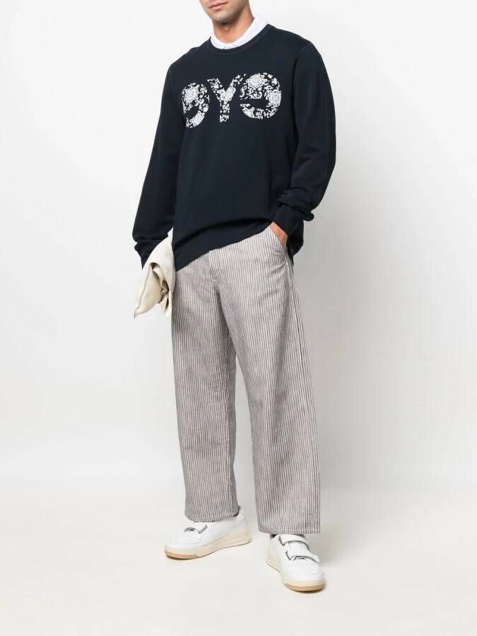 Junya Watanabe MAN Sweater met logoprint Blauw