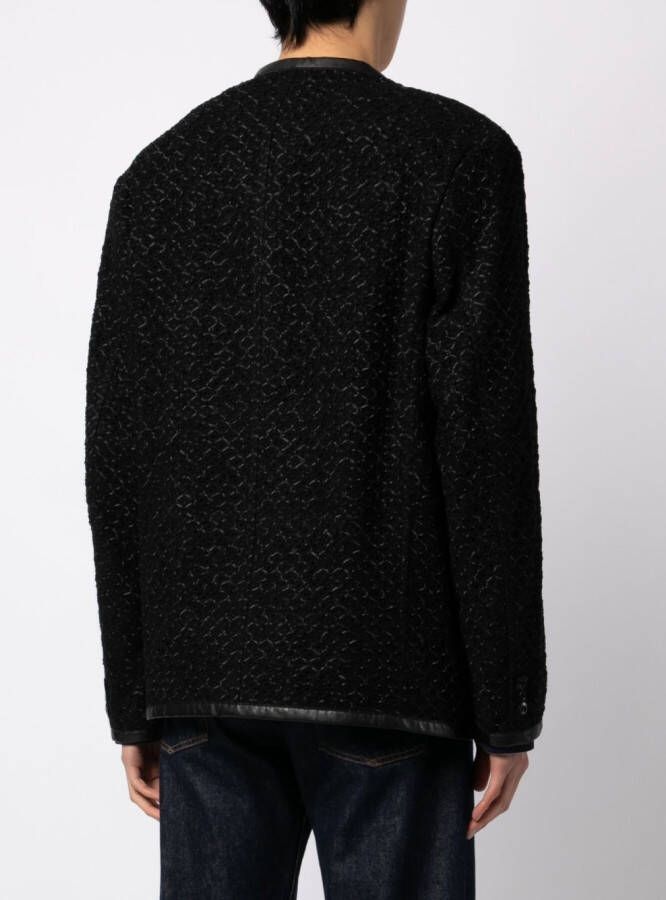 Junya Watanabe MAN Jack met enkele rij knopen Zwart