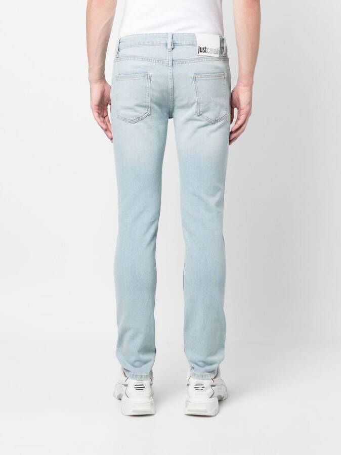 Just Cavalli Gerafelde jeans Blauw