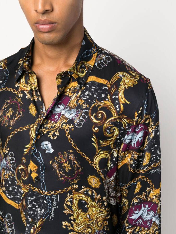 Just Cavalli Overhemd met print Zwart