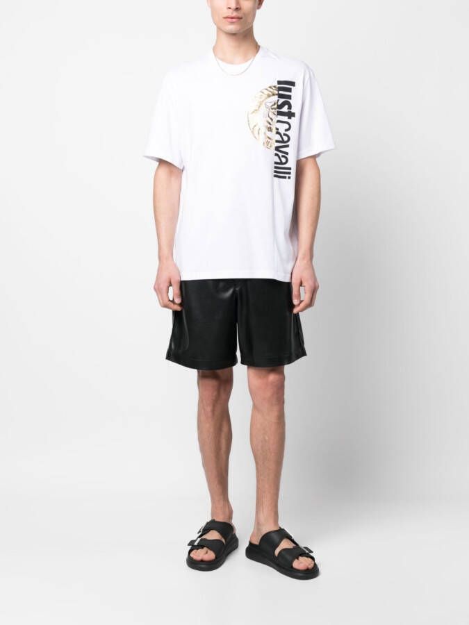 Just Cavalli T-shirt met logoprint Wit