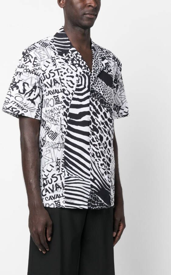 Just Cavalli Overhemd met print Wit