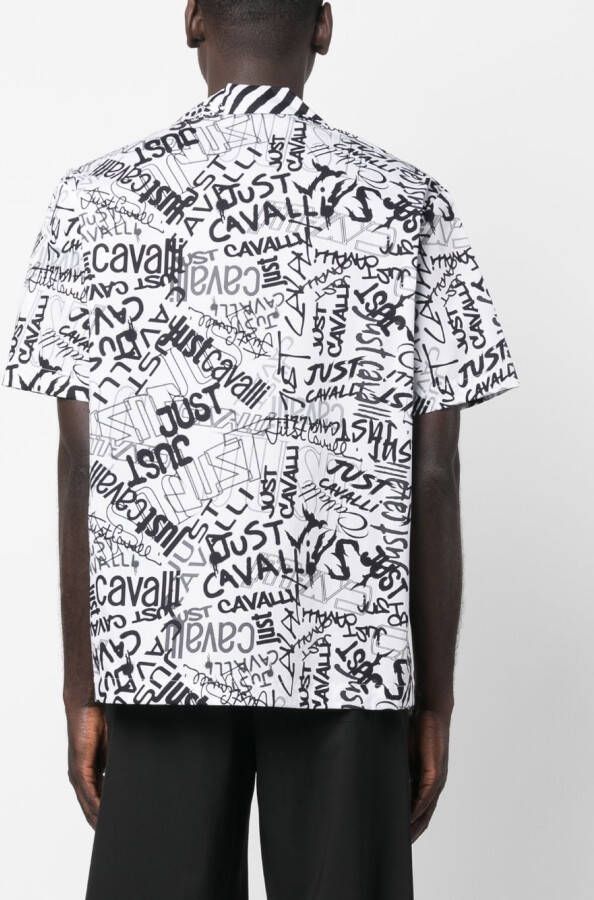 Just Cavalli Overhemd met print Wit