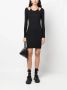 Just Cavalli Ribgebreide mini-jurk Zwart - Thumbnail 2