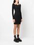 Just Cavalli Ribgebreide mini-jurk Zwart - Thumbnail 3