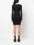 Just Cavalli Ribgebreide mini-jurk Zwart - Thumbnail 4