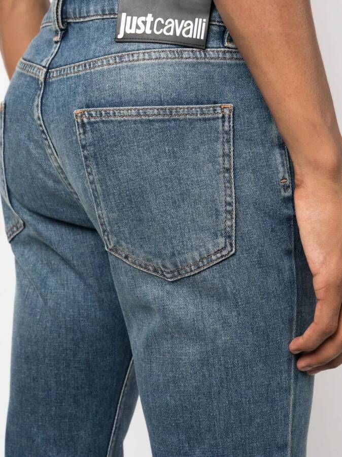 Just Cavalli Straight jeans Blauw