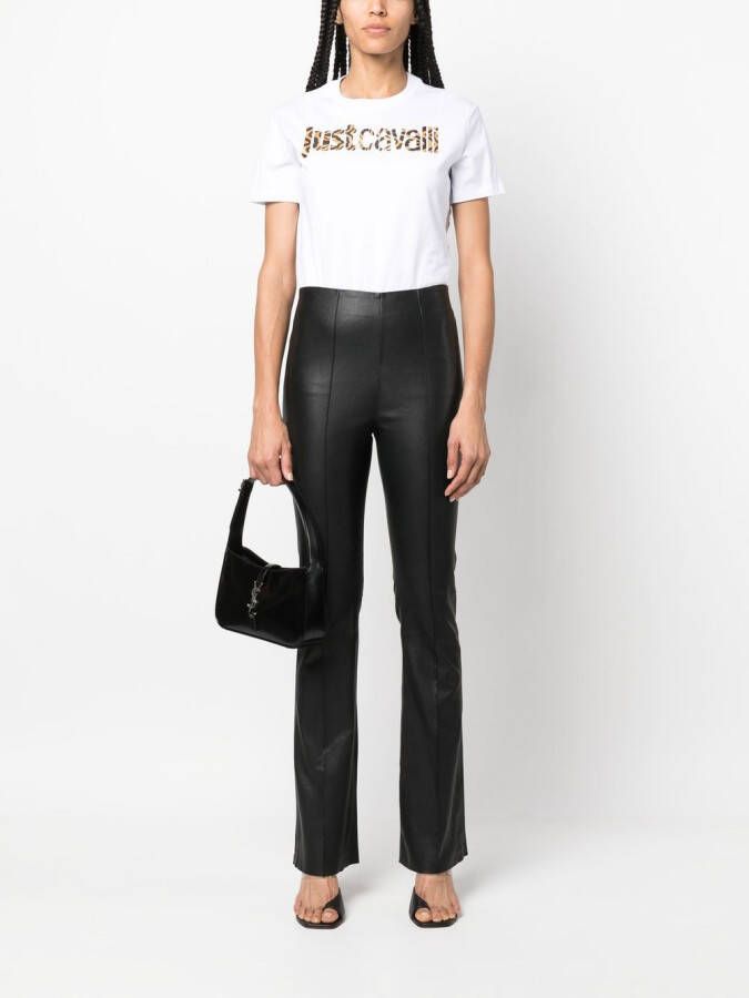 Just Cavalli T-shirt met dierenprint Wit