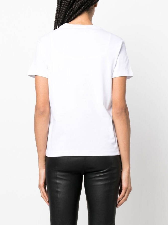 Just Cavalli T-shirt met dierenprint Wit