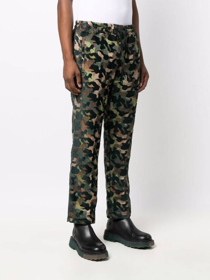 Just Don Broek met camouflageprint Groen