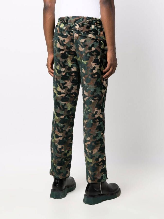 Just Don Broek met camouflageprint Groen