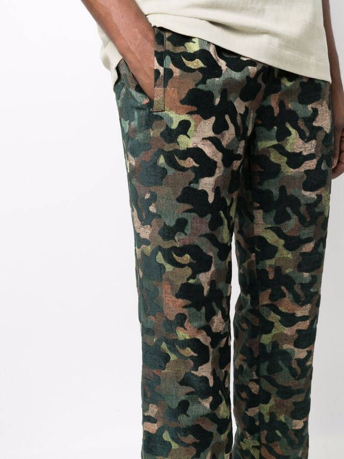 Just Don Broek met camouflageprint Groen