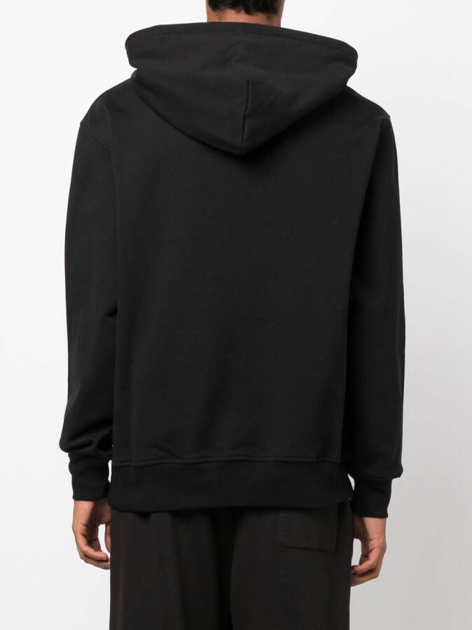 Just Don Hoodie met grafische print Zwart