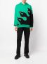 Just Don Hoodie met vlammenprint Groen - Thumbnail 2