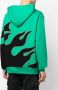 Just Don Hoodie met vlammenprint Groen - Thumbnail 4