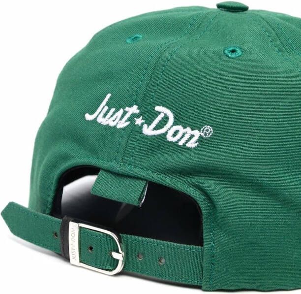 Just Don Pet met borduurwerk Groen