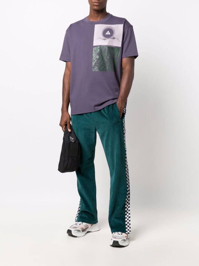Just Don Ribfluwelen broek Groen