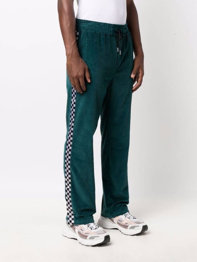 Just Don Ribfluwelen broek Groen