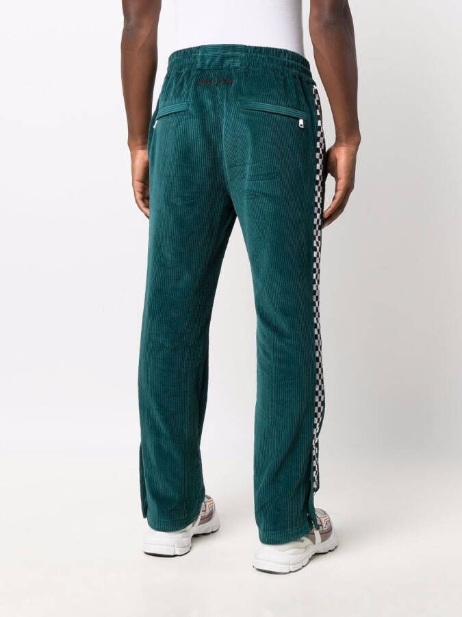 Just Don Ribfluwelen broek Groen