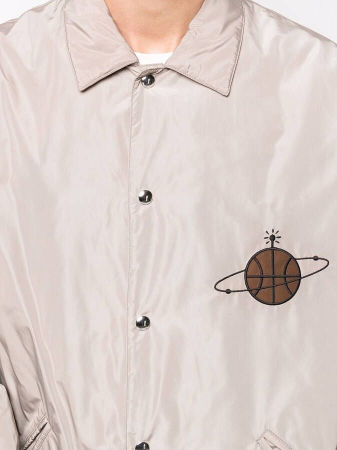 Just Don Shirtjack met patch Beige