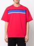 Just Don T-shirt met gestreepte band Rood - Thumbnail 4