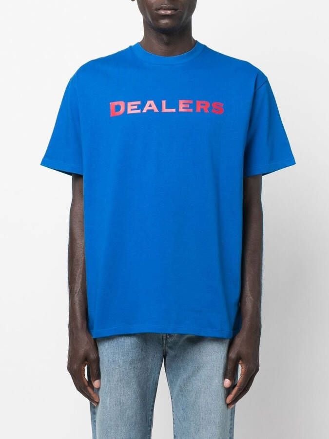 Just Don T-shirt met logoprint Blauw