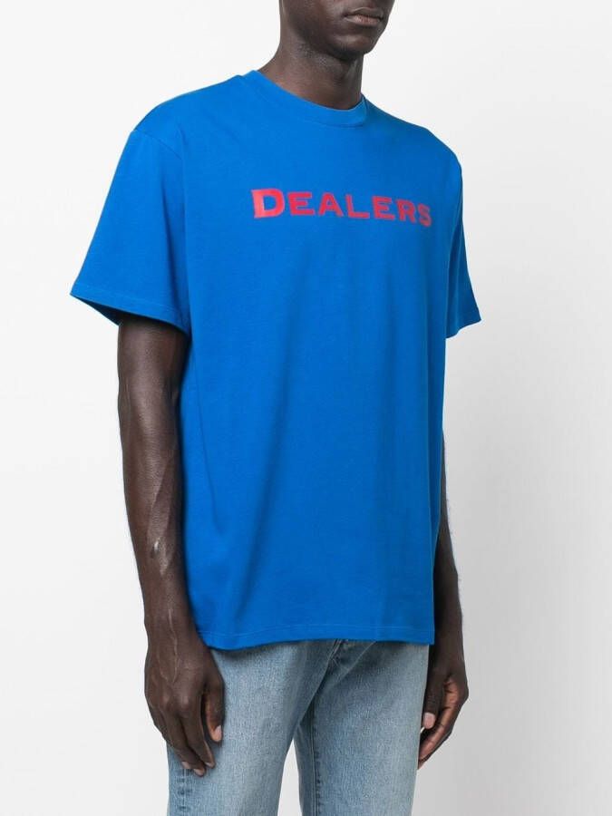 Just Don T-shirt met logoprint Blauw