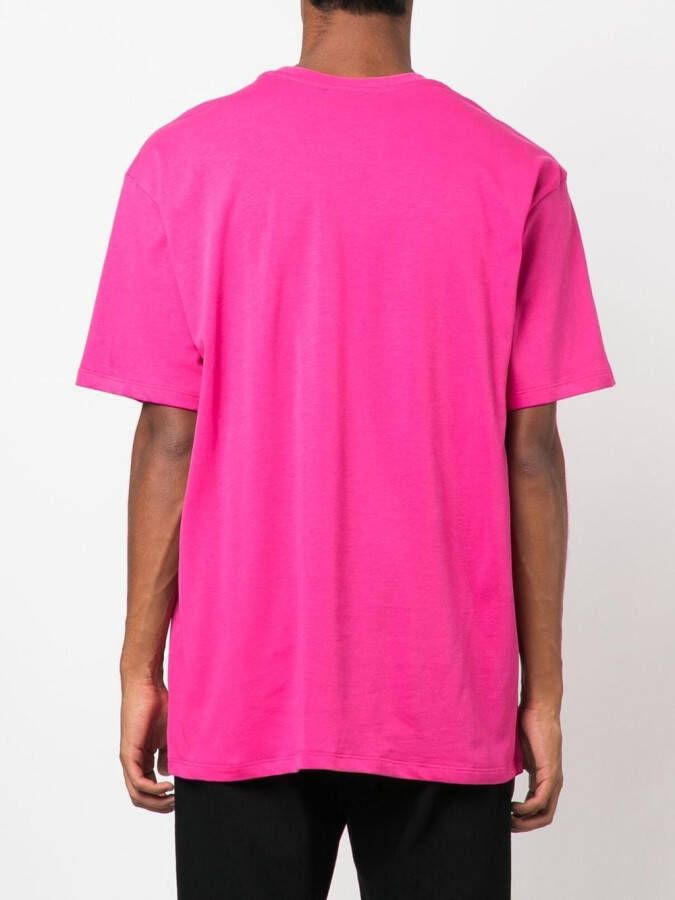 Just Don T-shirt met logoprint Roze