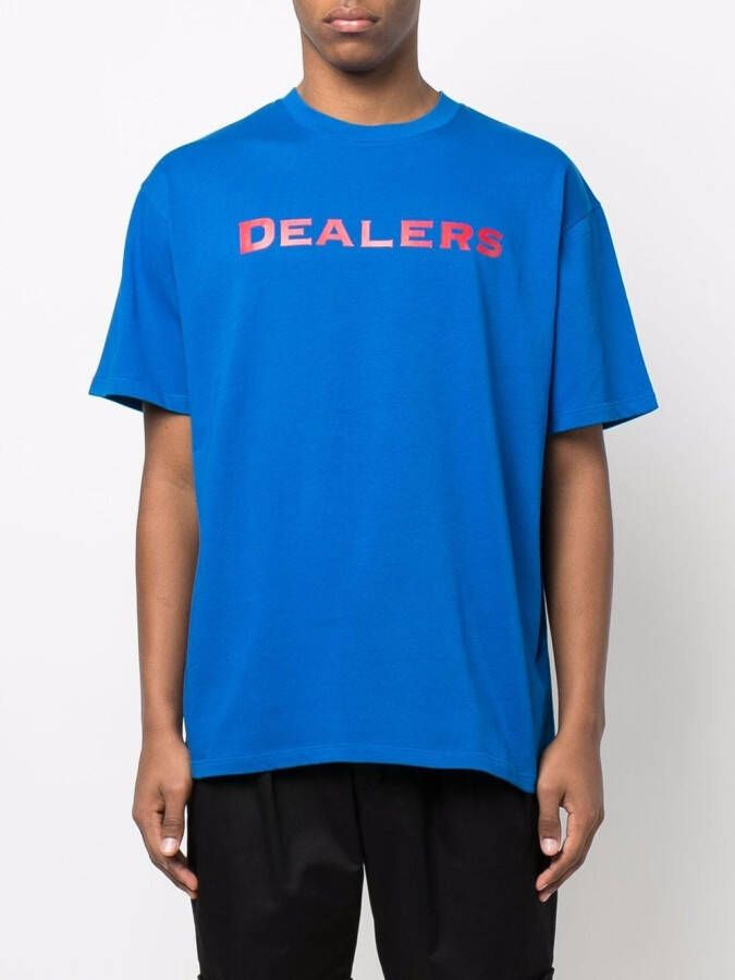 Just Don T-shirt met print Blauw