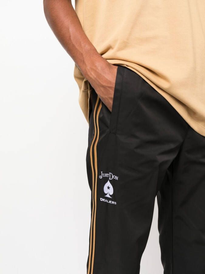 Just Don Trainingsbroek met geborduurd logo Zwart