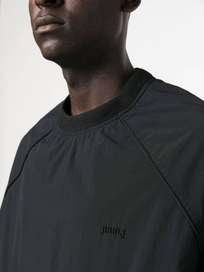 Juun.J Sweater met geborduurd logo Zwart