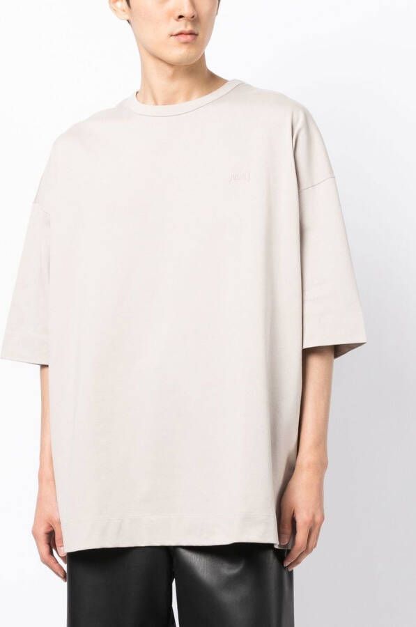 Juun.J T-shirt met grafische print Grijs