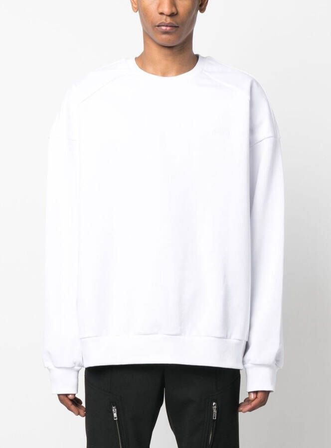 Juun.J Sweater met geborduurd logo Wit
