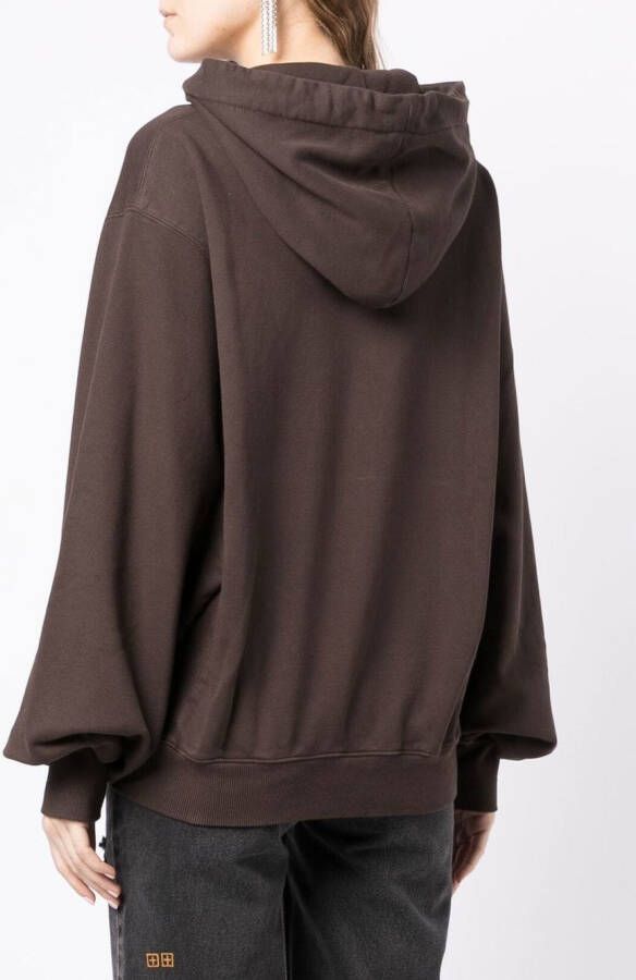 Juun.J Hoodie met trekkoord Bruin