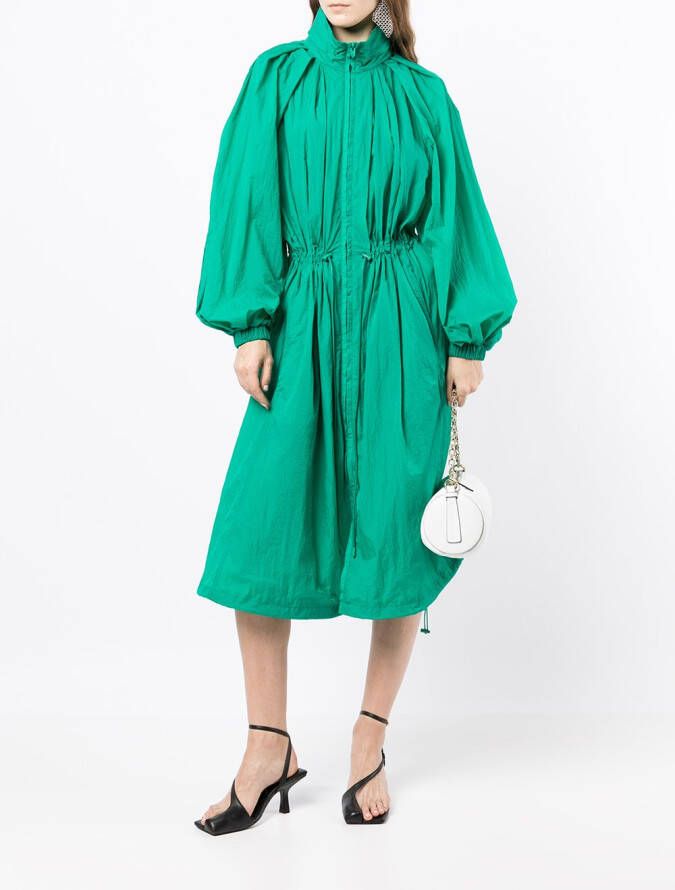 Juun.J Jurk met capuchon Groen