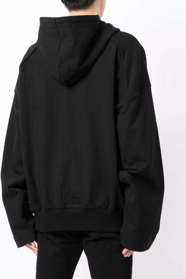 Juun.J Oversized hoodie Zwart