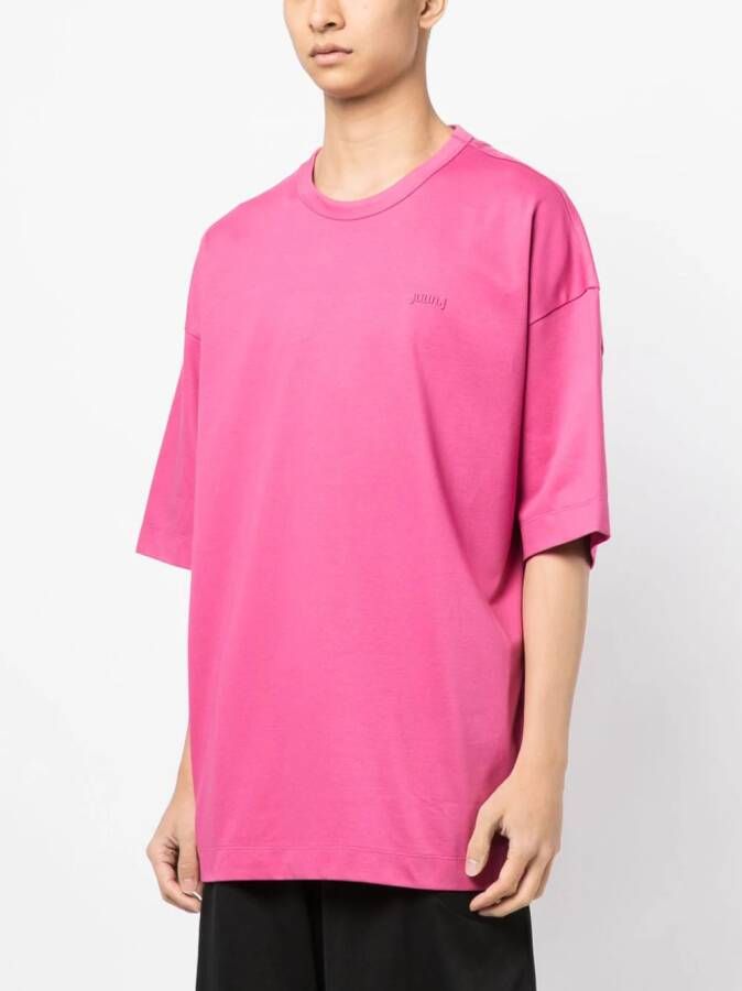 Juun.J T-shirt met print Roze