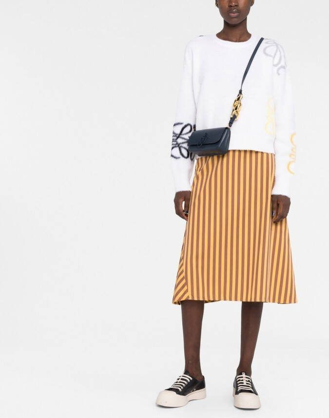JW Anderson Anchor crossbodytas met ketting Blauw
